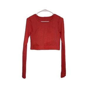 Lululemon Ebb to Street Long Sleeve Shirt in Pale Raspberry Red - Size 8
